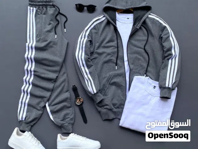 ترنج ميلتون سوستة شريط سادة قطعتين فقط الجاكت والبنطلون