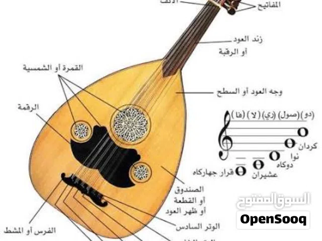 تعليم الة العود عن بعد للجادين