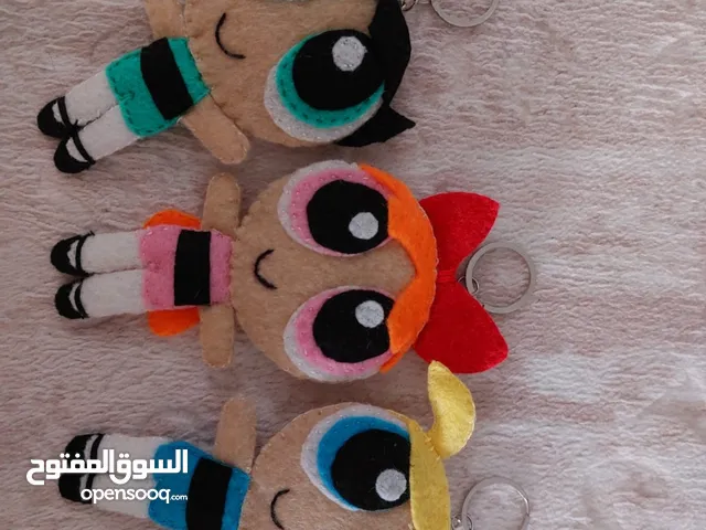 تعليقة مفاتيح جميلة ومميزة بانواع مختلفه من القماش والصوف واشكال مختلفه