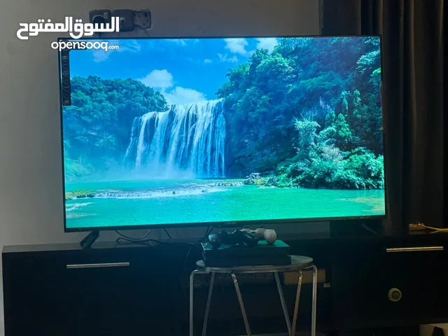 سلام عليكم شاشه حجم 60شاشه حالهة حال جديده قبل كم يوم شلت نايلون منهه جديده وهاي كارتونه مالتهة ريمو