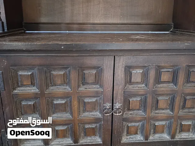 بوفية خشب جوزي غامق للبيع