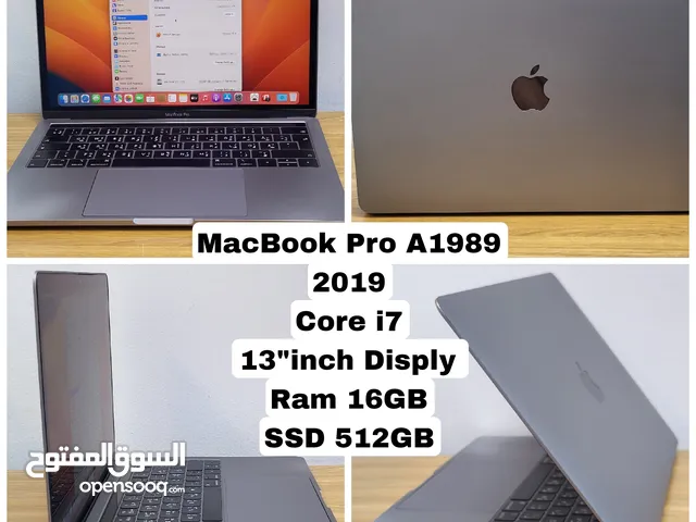 MacBook pro 13.3 inch A1989 (2019)