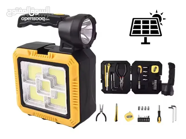 ليت للطلعات مع عدة التصليح. Portable Solar light