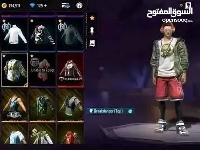 Free Fire Accounts and Characters for Sale in Sousse