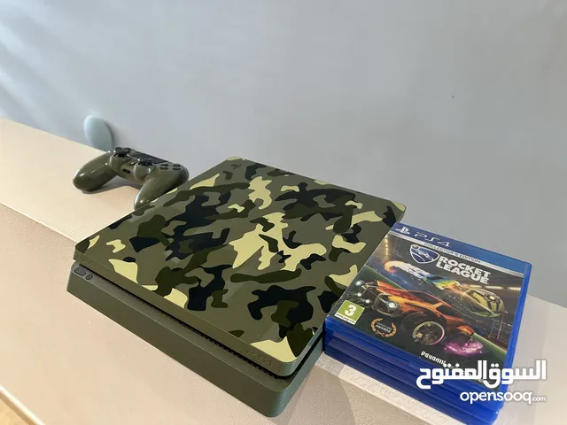 Playstation 4 Slim Console WW2 Camouflage edition w/ 3 games: Rocket League WW2 Uncharted 4.