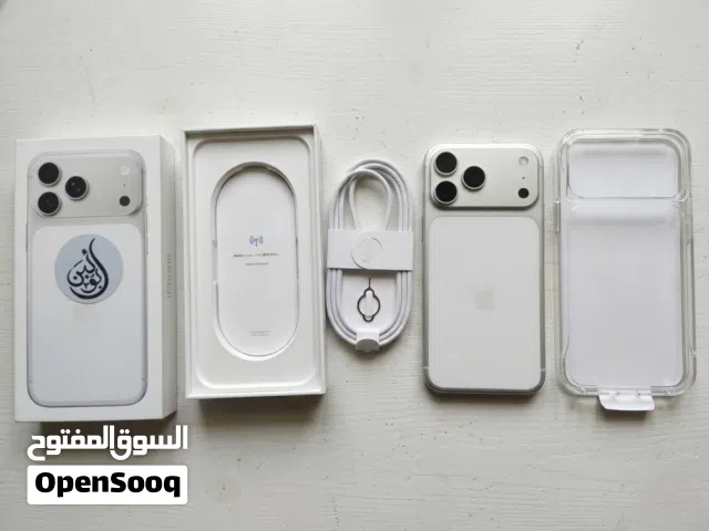 للبيع ايفون 17 برو ماكس الون سلفر ابيض 256 غ.ب
