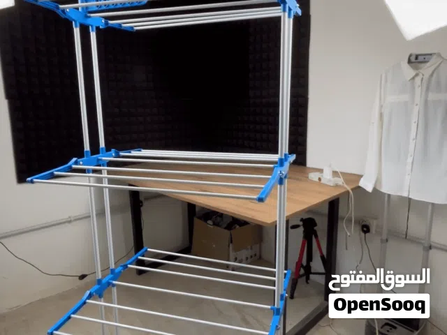 منشر ملابس ثلاثي الطوابق مع عجلات – ستاند تجفيف 3 طبقات متحرك  الاستخدامات تجفيف الملابس داخل المنزل