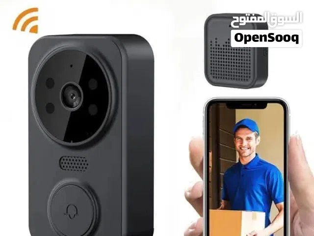جرس الفيديو Video doorbell بتقنية واي فاي مع شريانة داخلية لاسلكية مع امكانية الرد من الهاتف النقال