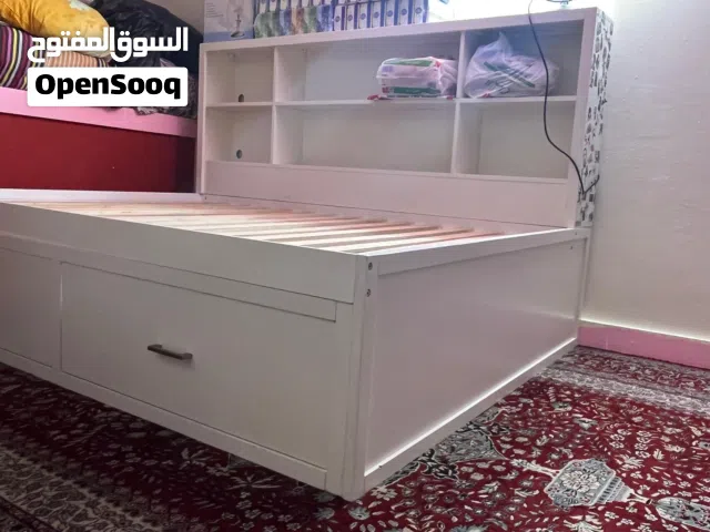 Bed frame with wingboard storage/bookshelf for BD 50 only!