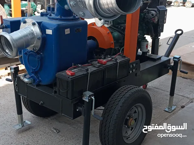 للبيع مضخه 6 إنش تعمل بالديزل مع مقطورة جديده New 6” diesel pump with a trailer
