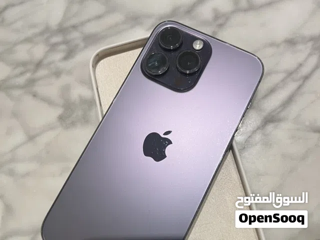 ايفون 14 برو ماكس بنفسجي - مستعمل بحالة جيدة مع شاحن وسماعات - 128 جيجابايت