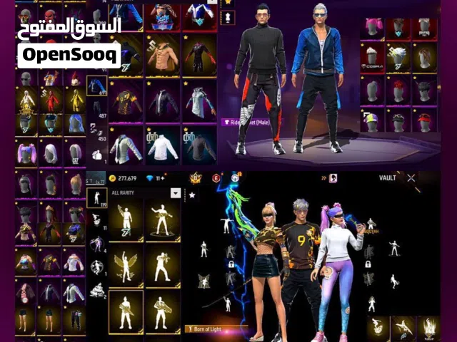 Free Fire Accounts and Characters for Sale in Irbid