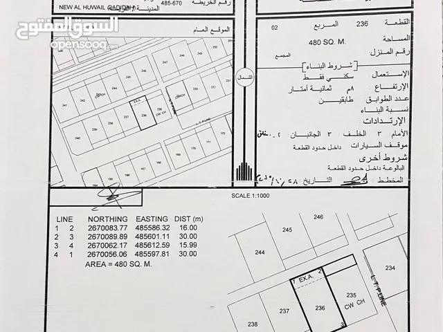 بيع ارض في صحم / الحويل الجديدة فرصة ذهبية .