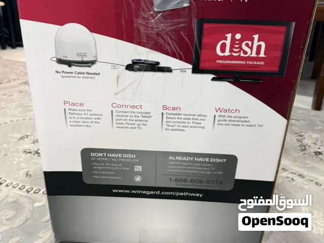 Dish antenna for boats and camping
