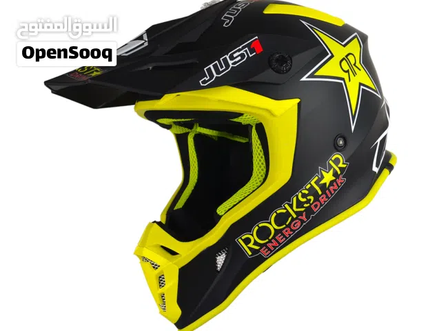 JUST1 Rockstar Motocross Motorcycle Helmet Full Face