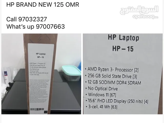 Brand New HP Laptop 125OMR