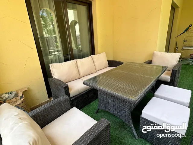 Stylish Outdoor Rattan Patio Set – 7 Seater with Cushions and Glass Table