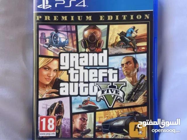 سيدي CD  GTA (GRAND THEFT AUTO) مستعمل بحالة الجديد للبلايستيشن 4