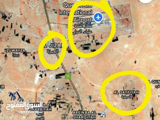 Farm Land for Sale in Amman Airport Road - Manaseer Gs