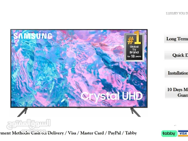 Samsung 50 inch Crystal UHD 4K HDR smart TV - New - With Warranty