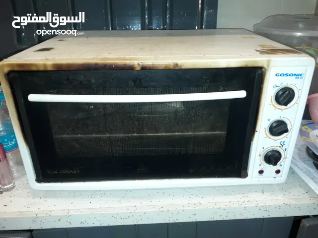 اوفن  شغال  من الاعلى والاسفل  بس بي مكان مأ يشتغل بوري  والغسالة بس المنشف يشتغل والغسل بطي كلش