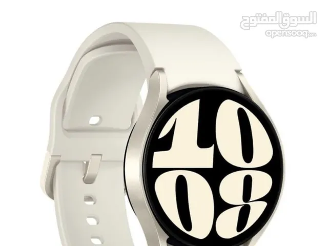 ساعة سامسونغ جديدة samsung watch 6 لون ذهبي قياس 40 مليمتر للنساء للبيع بسعر 65 ريال فقط