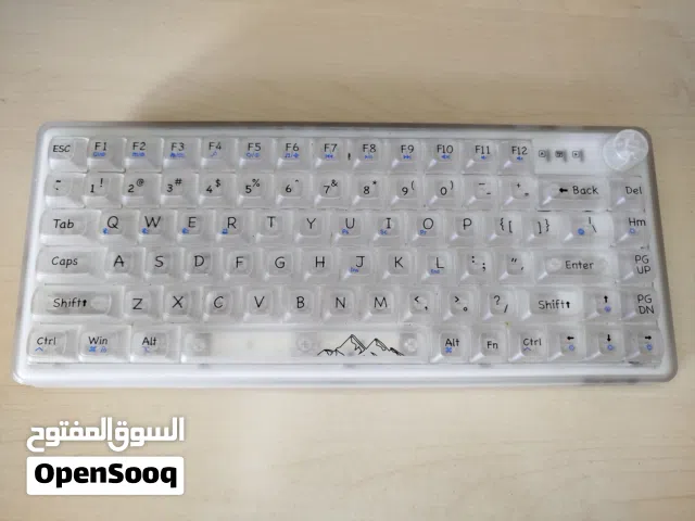 كيبورد ميكانيكل 75% شفاف ويرليس.....................................................................