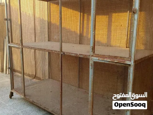 قفص الدجاج والطيور يتكون من طابقين وأربع بيبان