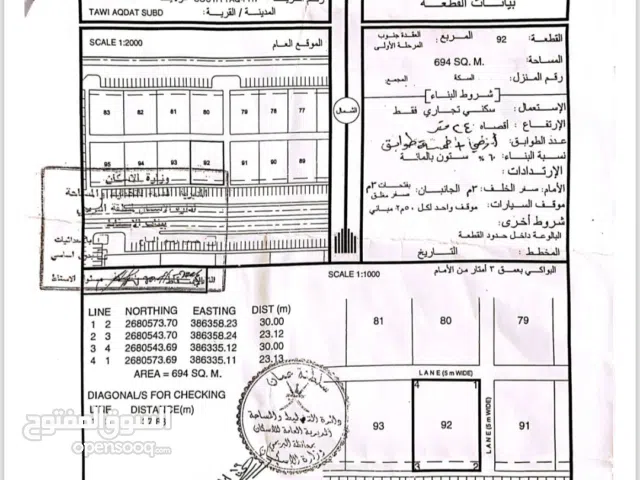 Commercial Land for Sale in Buraimi Al Buraimi