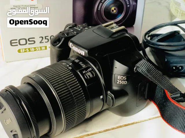 كاميرا كانون 250d بحاله كويسه