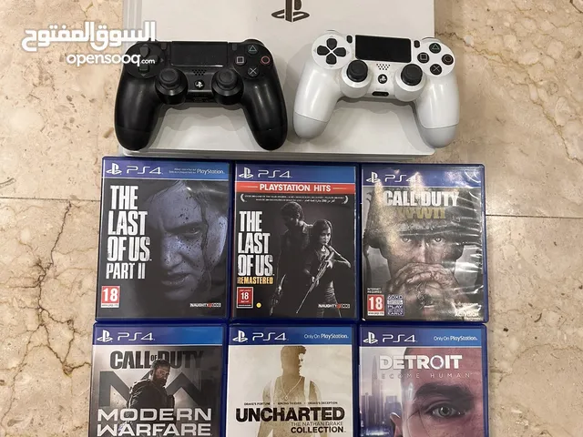 Playstation 4 Pro 1TB USED WITH GAMES AND 2 controllers