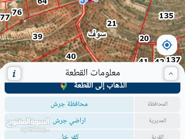 قطعة أرض مميزة 12 دونم في محافظة جرش / كفر خل بسعر مميز
