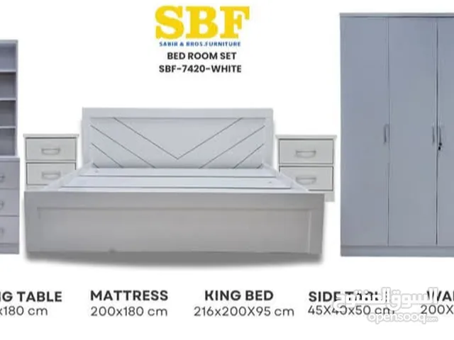 we have Brand New wooden king Bedroom sets Available
