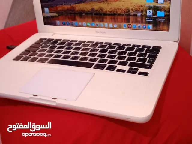 لاب توب ابل ماك بوك موديل 2012 وارد من دبي رامات 4/هارد 128 لون ابيض معاه شاحن اصلي بطاريه تقعد 8سعت