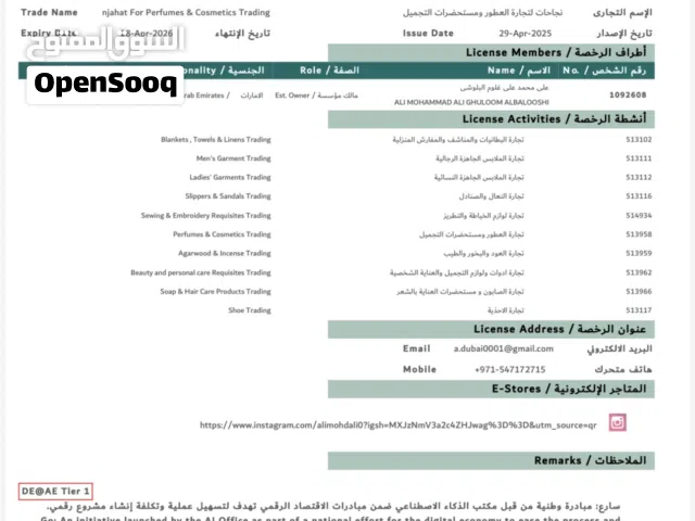 نجاحات لتجارة العطور والمستحضرات التجميل