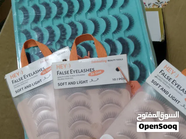 رموش +عدسات +اكستيسن شعر +حشوات تسريحه +ماشات  مفتوحه مغلقه