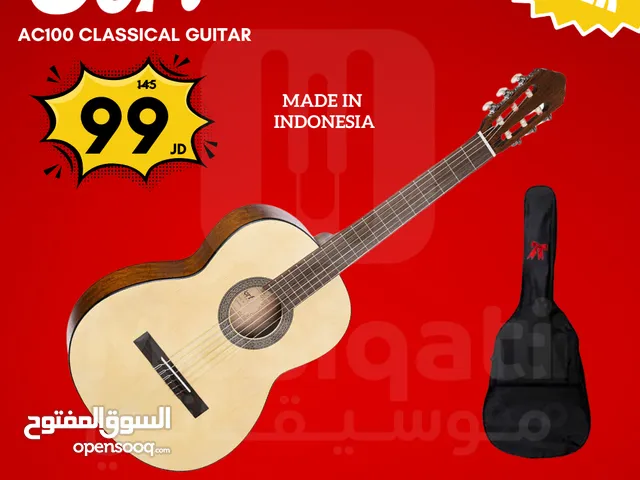 جيتار كورت صناعة اندونيسية جديد Cort AC100 Classical Guitar