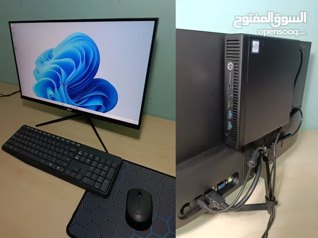 كمبيوتر كامل مدمج مع الشاشة i7 * i5 Dell hp