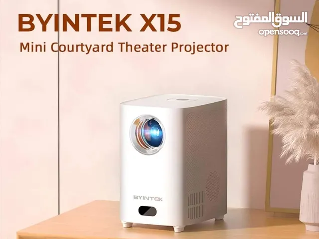 جهاز العرض على الحائط بروجكتور الاصلي Byintek X15 بحجم عرض 200 بوصة وبنظام اندرويد وواي فاي