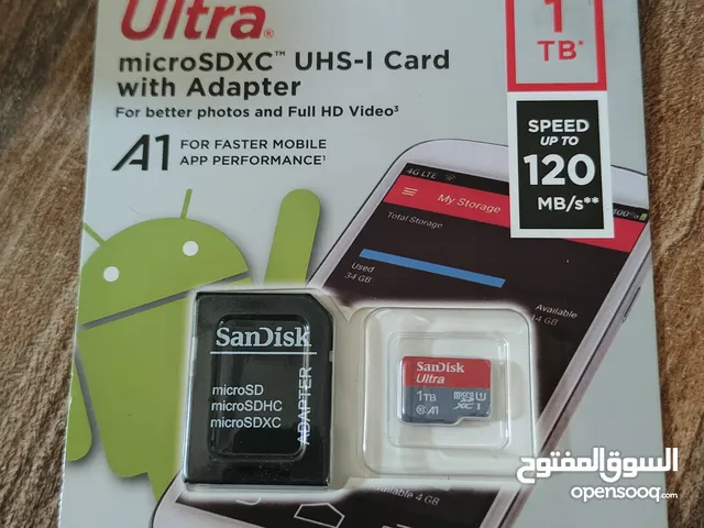 Micro SD Card SanDisk Ultra  1TB - 512GB  جديدة