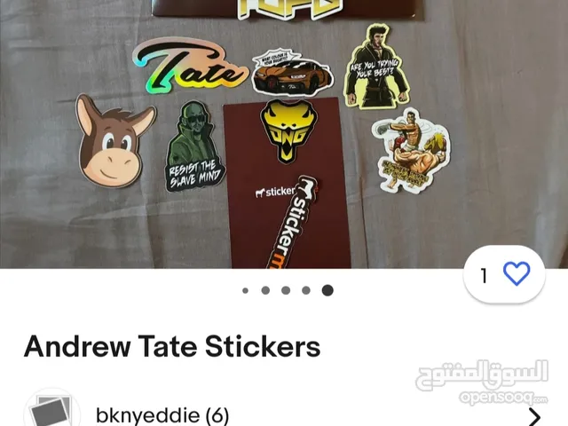 Andrew Tate Stickers ( Limited Edition ) - ملصقات اندرو تيت ( ليميتيد ايديشن )