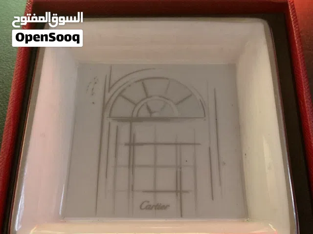 Cartier - Porcelain Platinum Finish Window Print Mini Ashtray