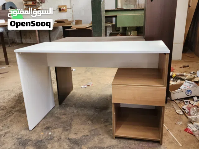 مكتب دراسة وطاولة كمبيوتر مع درج