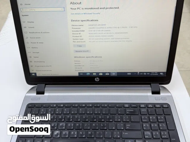 لابتوب HP للبيع بحالة ممتازة