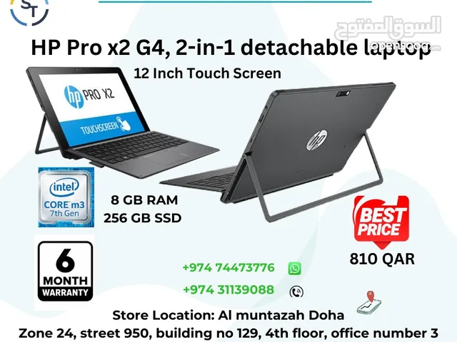 7th Generation Laptop Toch Screen Foldable Detachable HP Brand HP Pro x2 612 G2