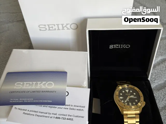 سيكو 5 ذهبيه جديده