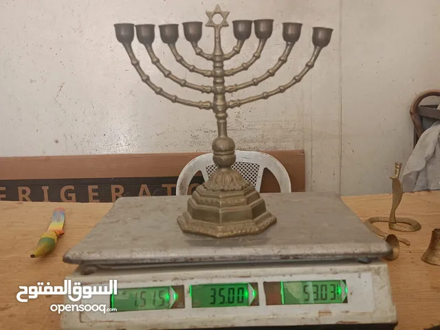 شمع دان نحاس صافي العمر يزيد عن 50 عام