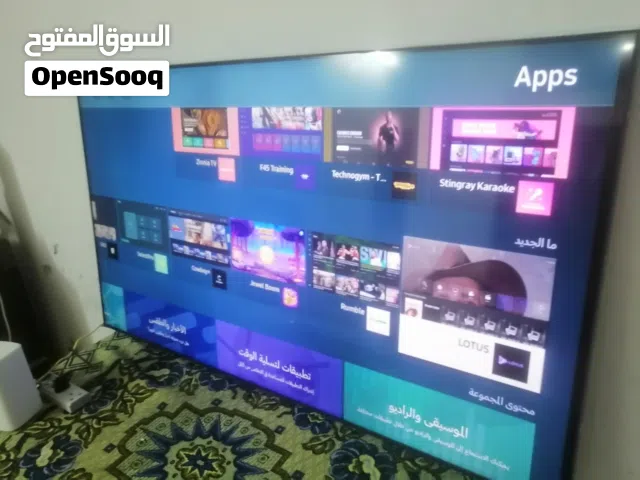اربد  شاشه 65 يوصه نوع سامسونج ضد كسر فل سمارت احدث اصدار 2025 رسيفر داخلي×4K  ناطق صوتي فريملس استخ