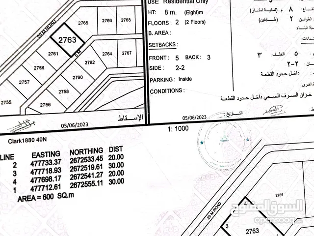 ارض للبيع ولاية صحم المرفع بعيده عن مجاري الاودية