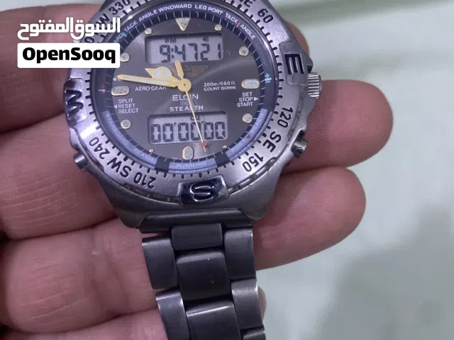 ساعة الجين F111 أمريكية طيارين تشبه البرتلنك الباتري البدي ستيل والسير تيتانيوم بلون المينا 07702514